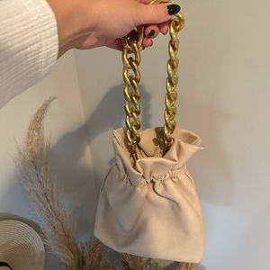Free people Tan bucket bag